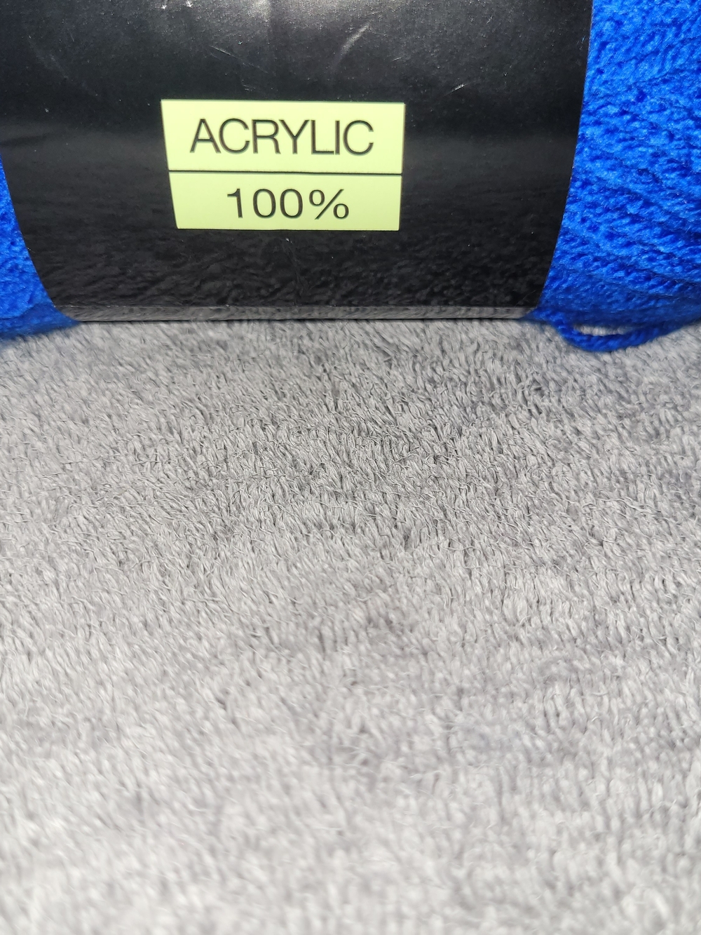 Sensation- Yarn in Bright Royal Blue. 7 oz. 100% acrylic. Knitting & Crochet - Picture 6 of 7